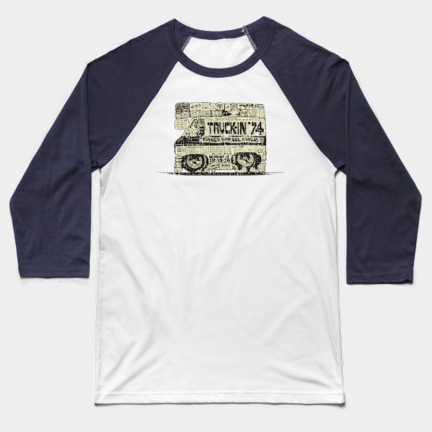 Bonner Springs Truck-In 1974 Baseball T-Shirt by JCD666